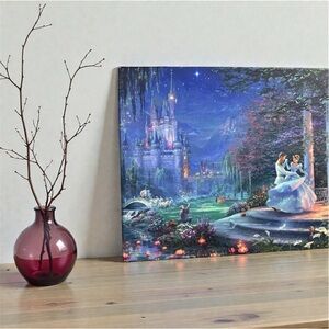 Enchanted Evening Castle Art Painting used good condition